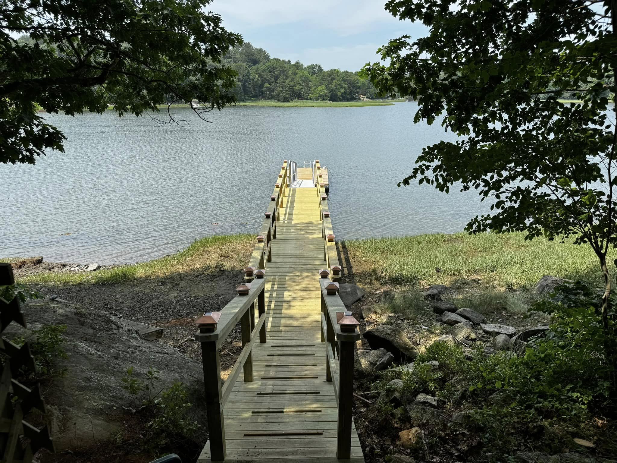 Ramsiey Marine Wood Pier with Copper Caps