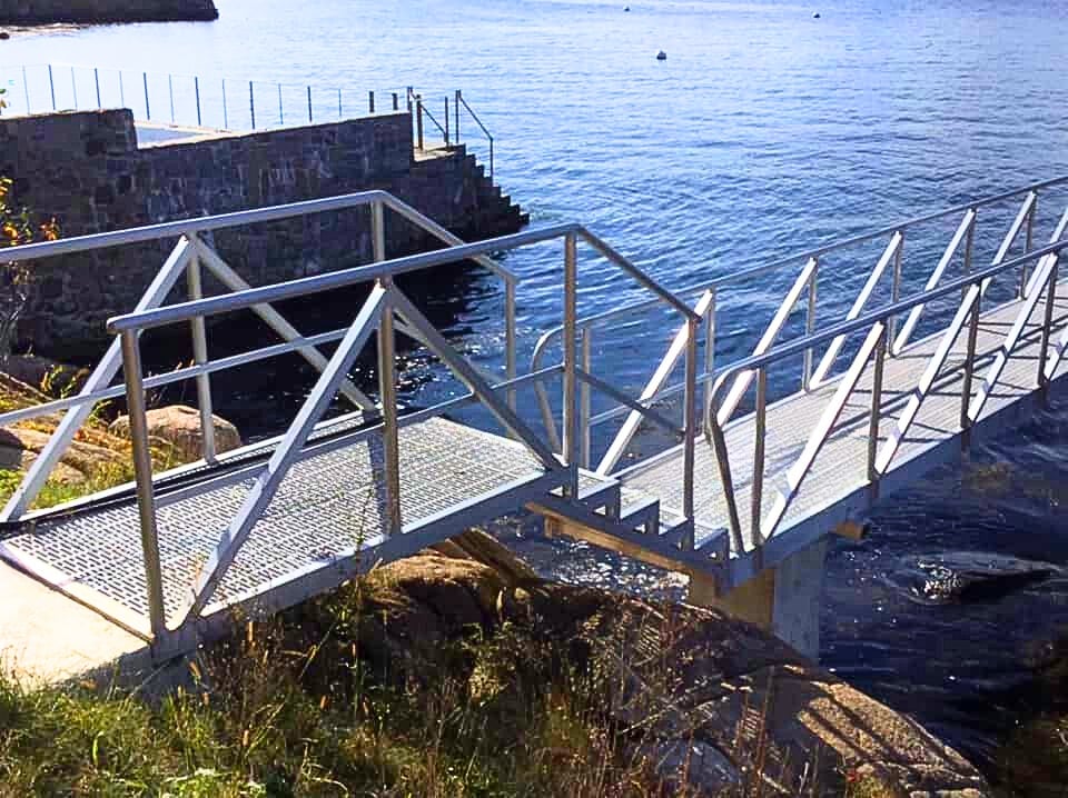 Stairs Contoured to fit your property for easy water access by Ramsey Marine Construction
