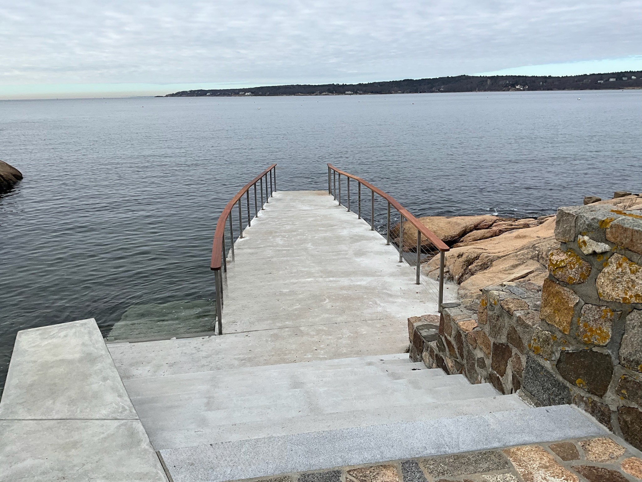 Concrete Stairs into the ocean By Ramsey Marine