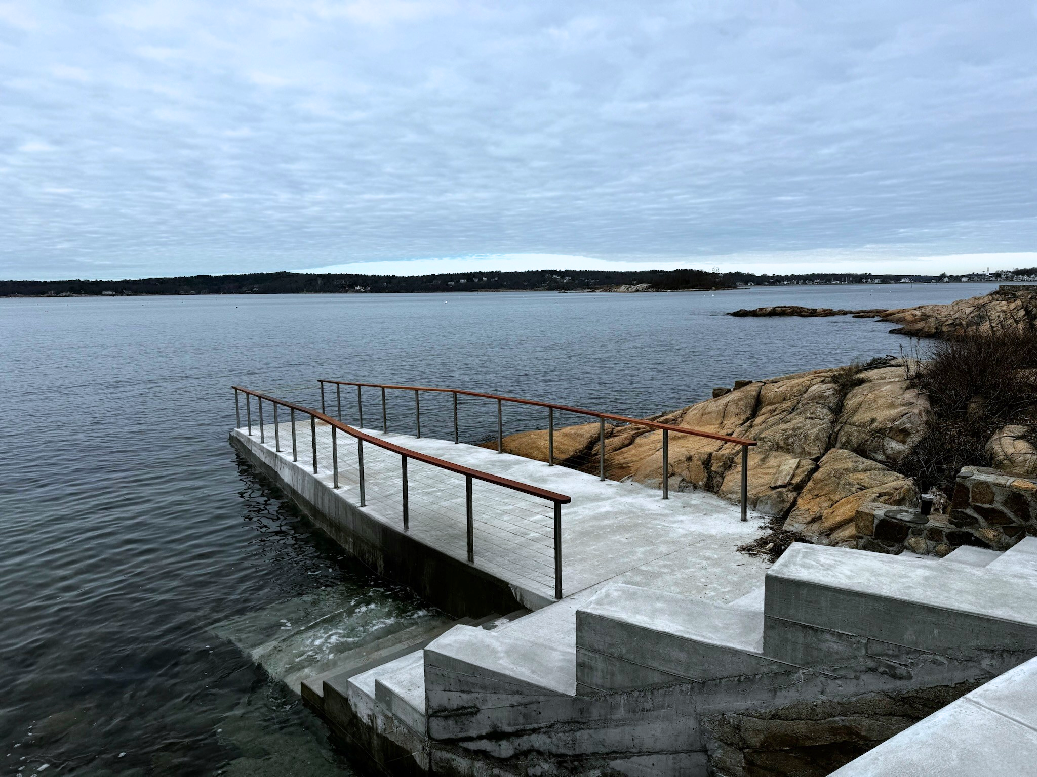 Concrete Steps into the ocean